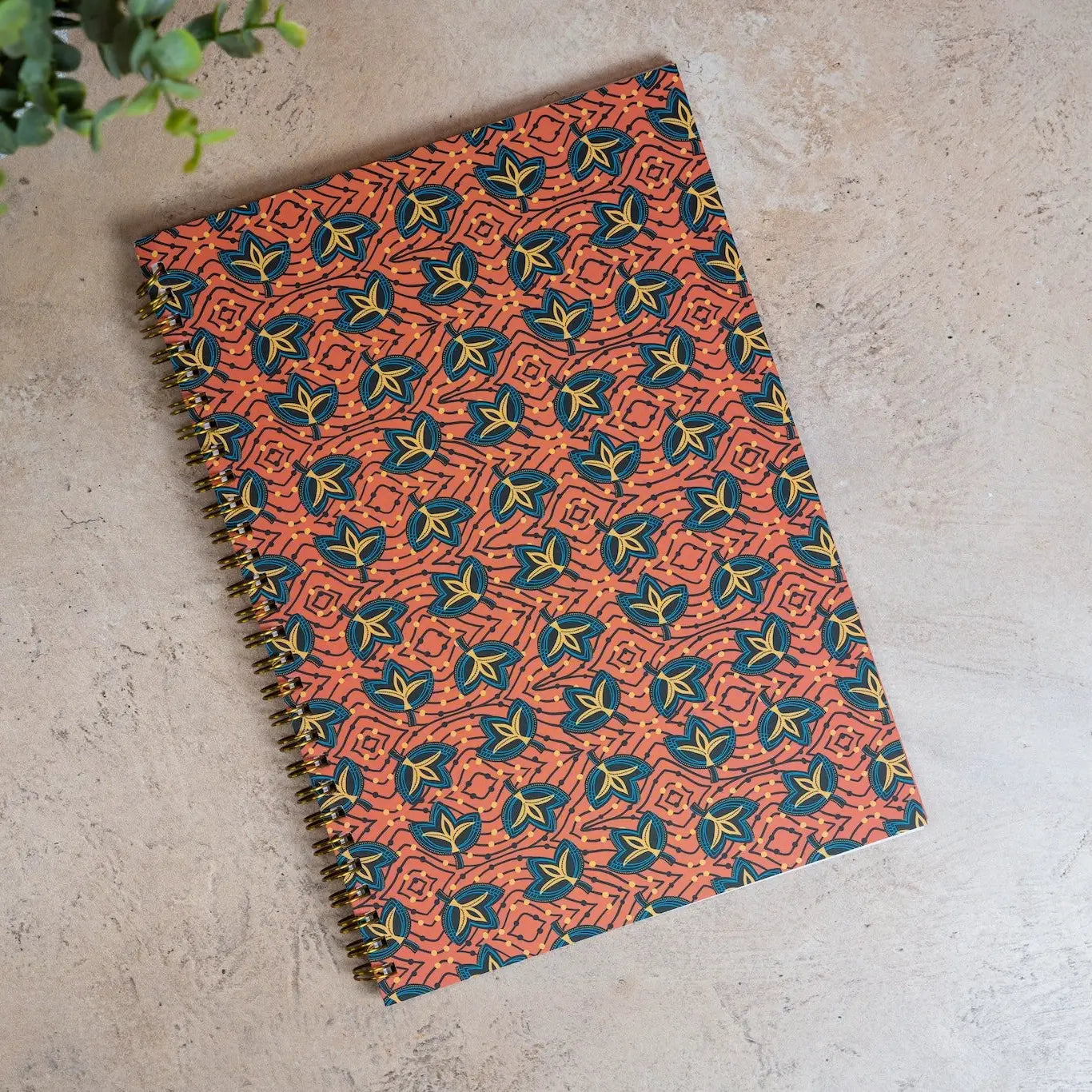 African Print Soft Cover Spiral Notebook B5