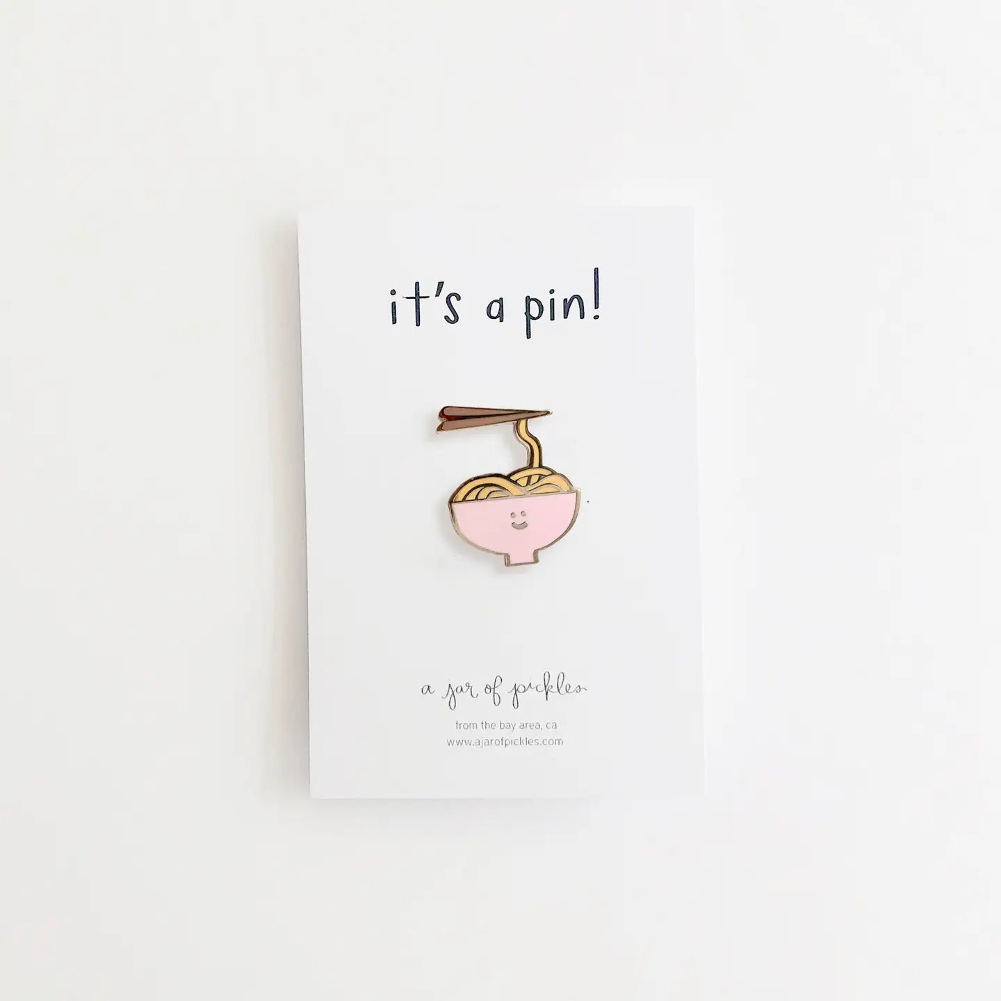Noodle Bowl Enamel Pin