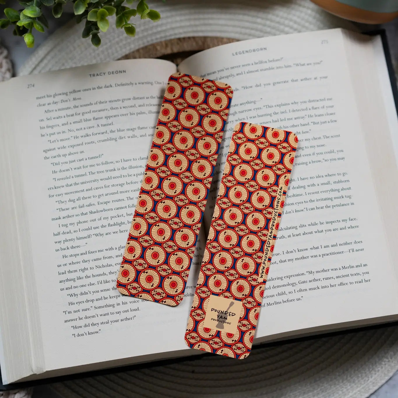 Ankara Print African Bookmark - Circles
