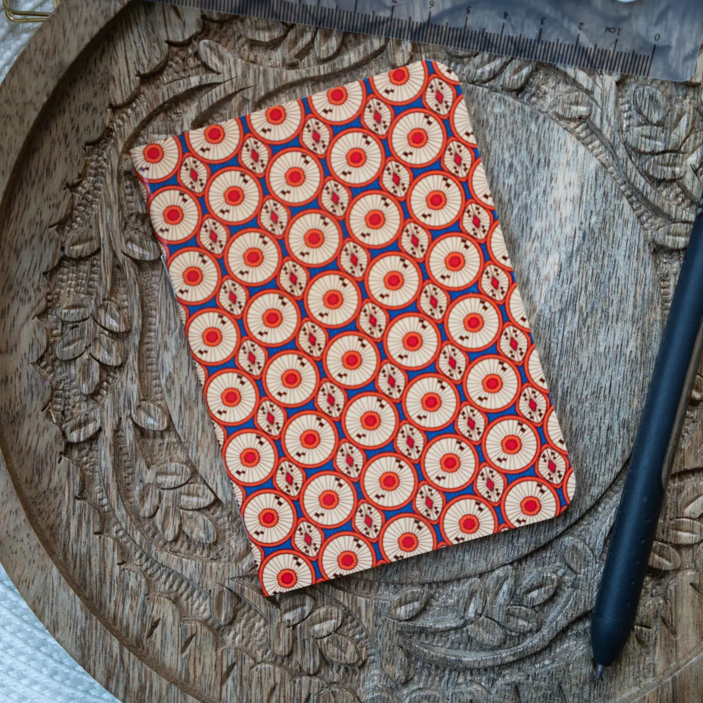 African Print Ankara B7 Lined Notebook
