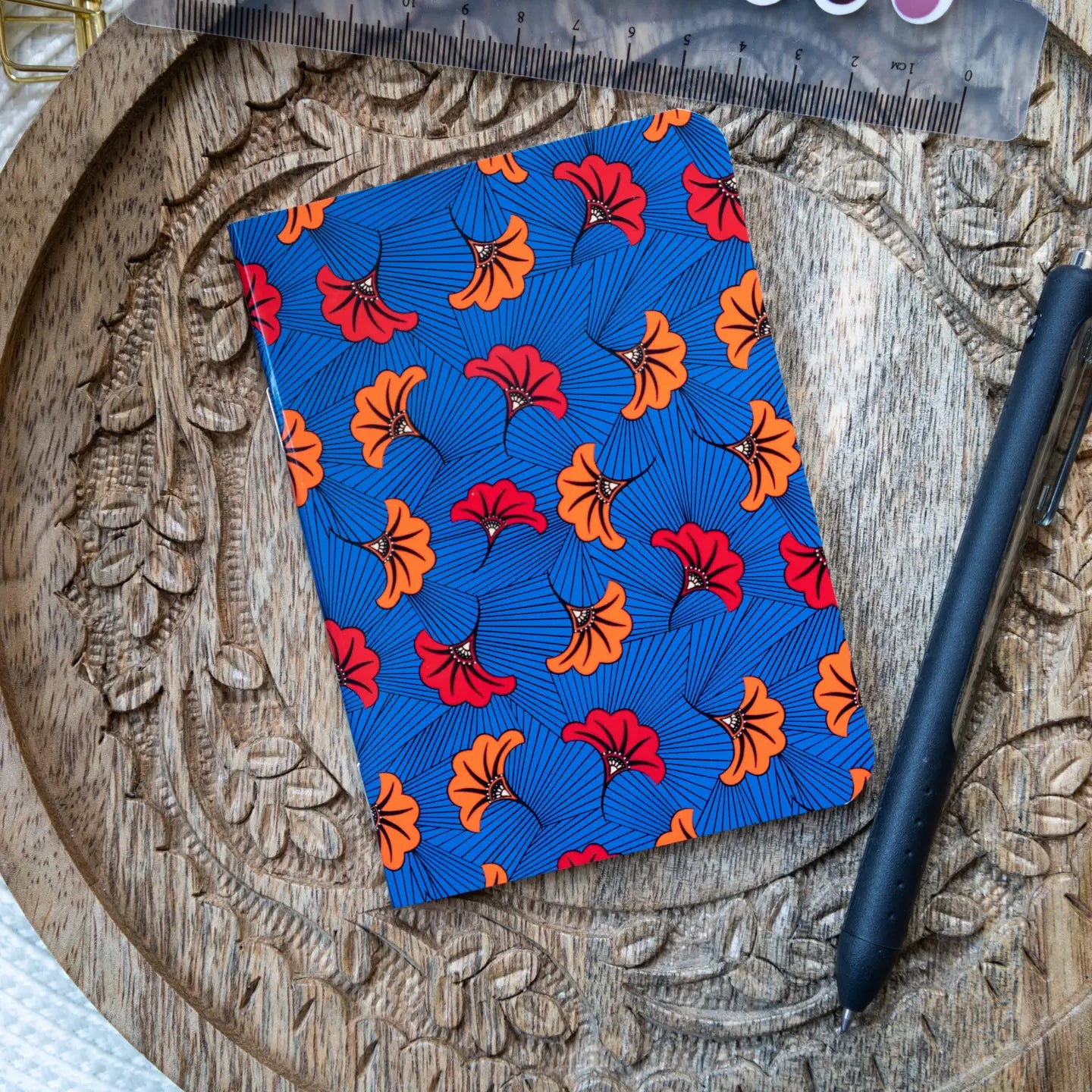 African Print Ankara B7 Lined Notebook