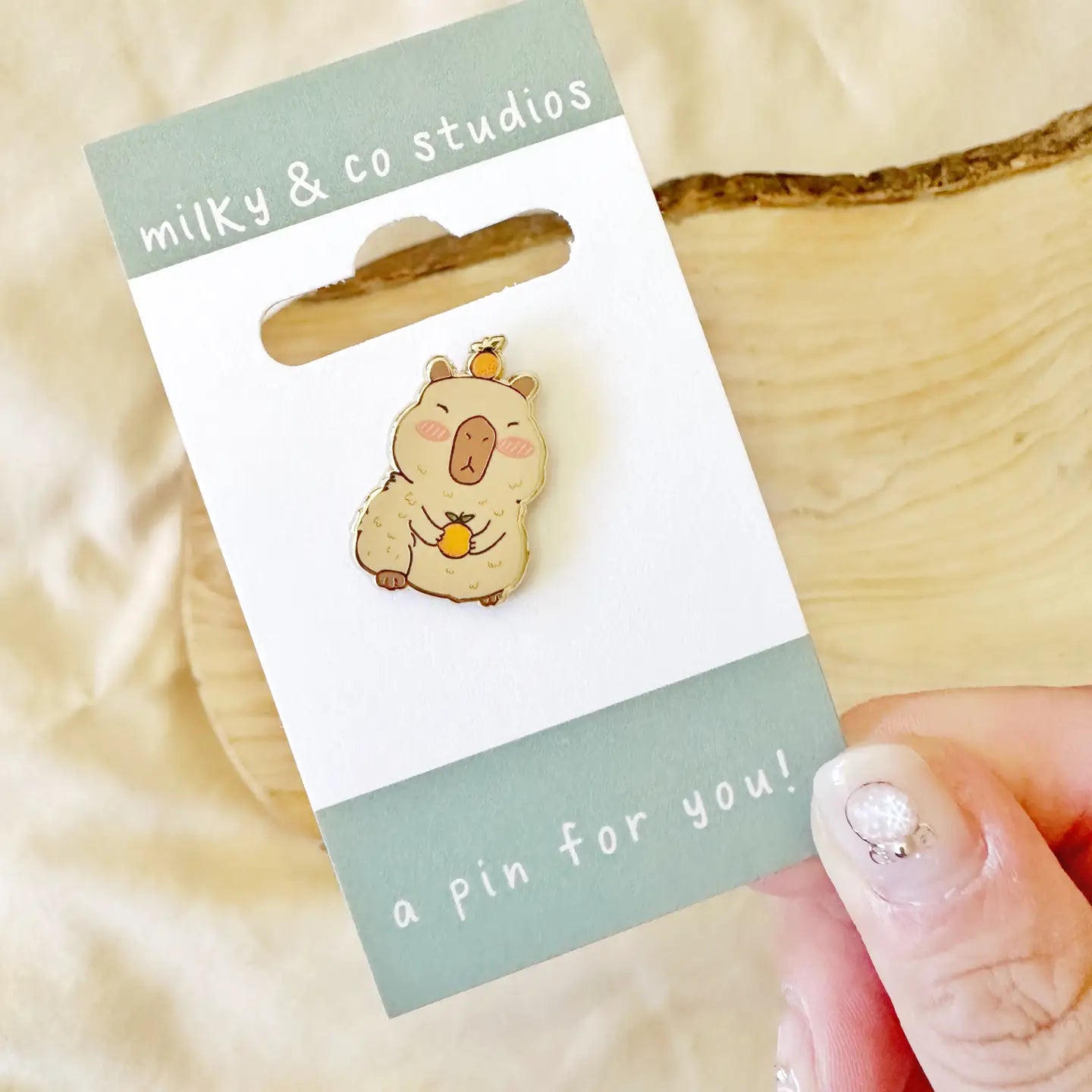 Capybara Enamel Pin