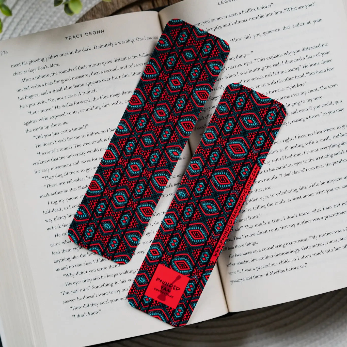 Ankara African Print Bookmark - Diamonds