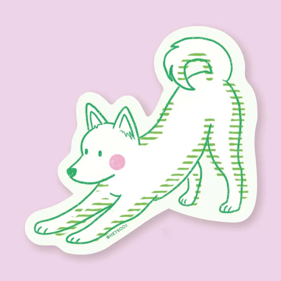 Playful Pup Sticker
