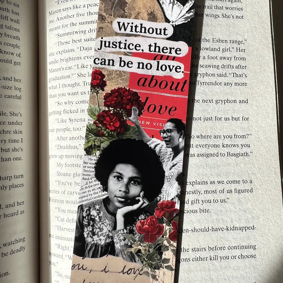bell hooks Floral Bookmark