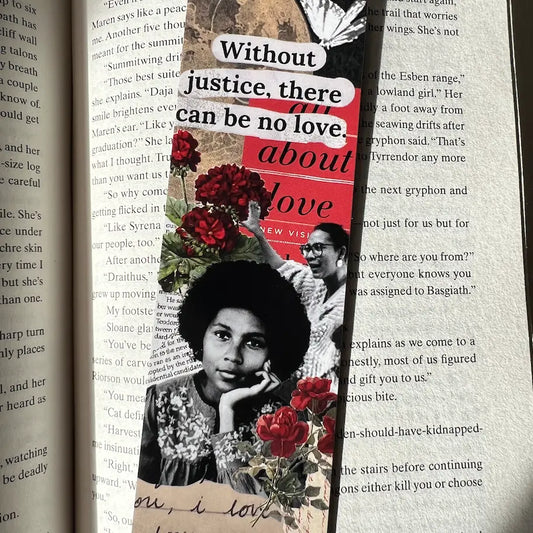 bell hooks Floral Bookmark