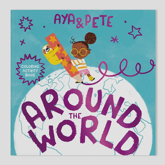 Aya & Pete Around the World Coloring Activity Book
