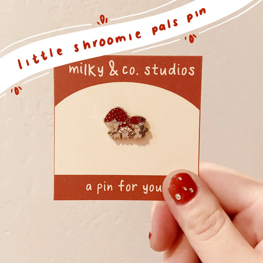 Little Shroomies Enamel Pin