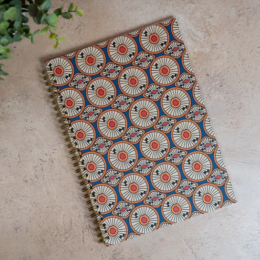 African Print Soft Cover Spiral Notebook B5
