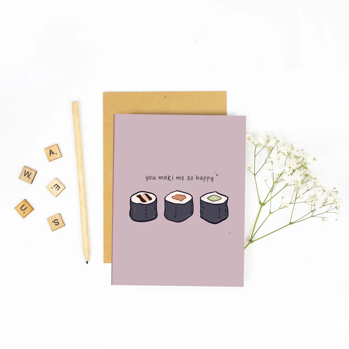 You Maki Me So Happy Greeting Card