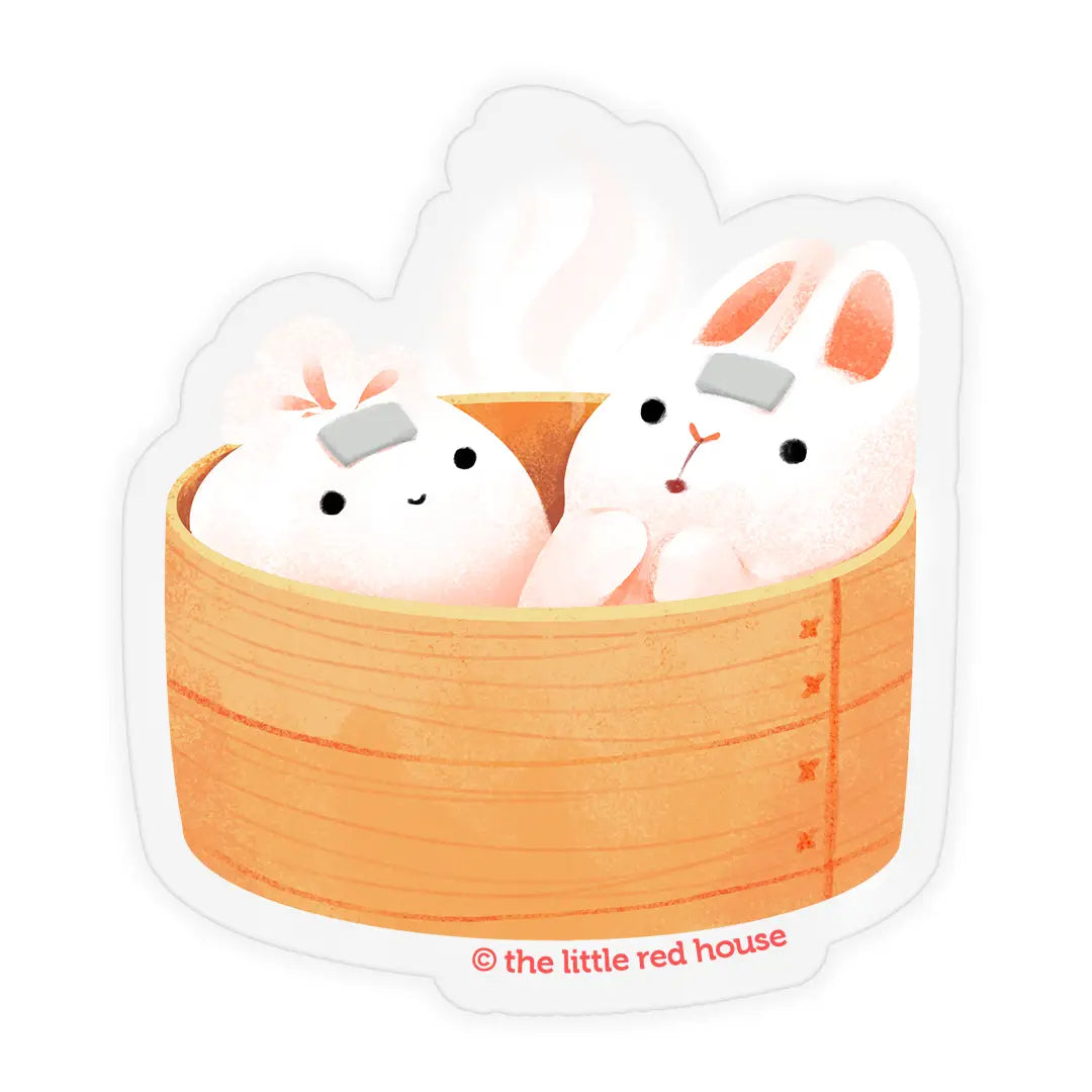 Bunny Bao Steam Clear Sticker
