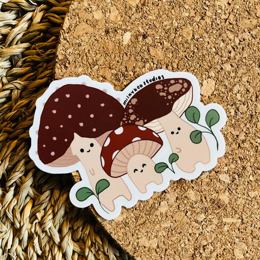 Little Shroomies Waterproof Vinyl Sticker