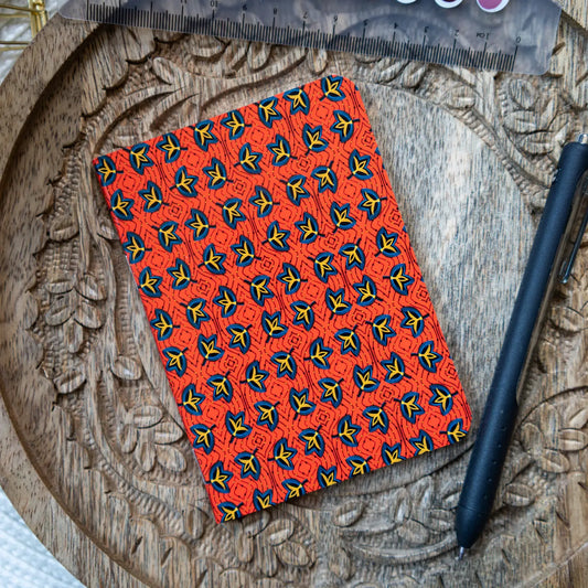 African Print Ankara B7 Lined Notebook