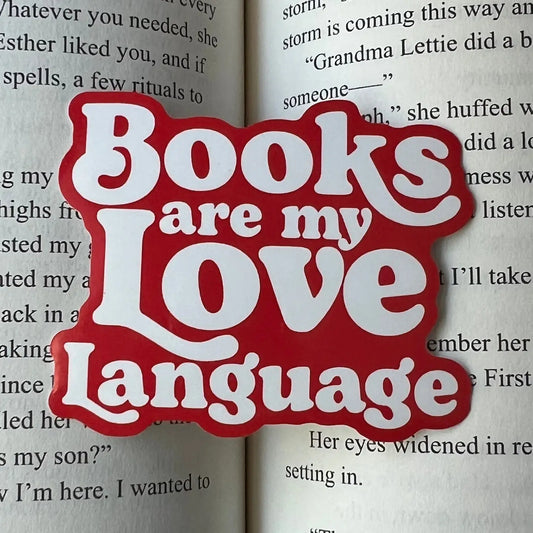 Books Are My Love Language Sticker