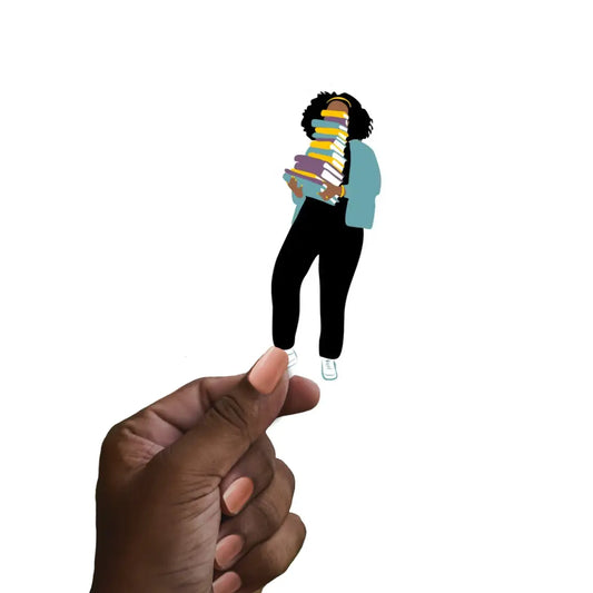 My Book Stack | Black Girl Sticker