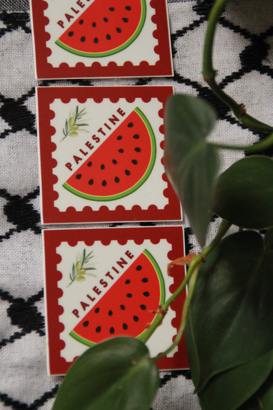 Red Watermelon Palestine Sticker