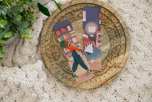 Black Girl Bookstack Bookmark