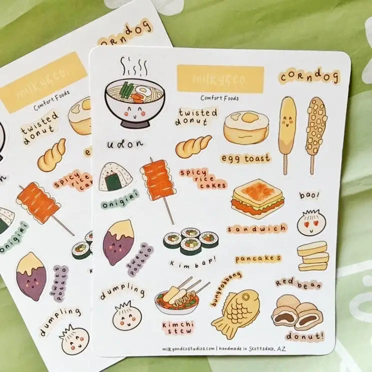 Asian Comfort Foods Sticker Sheet