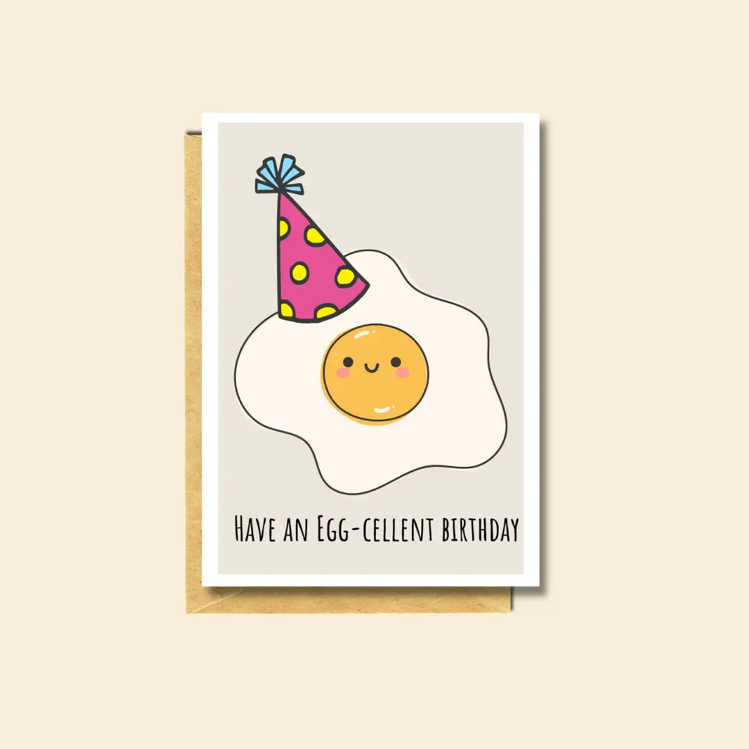 egg-cellent birthday card
