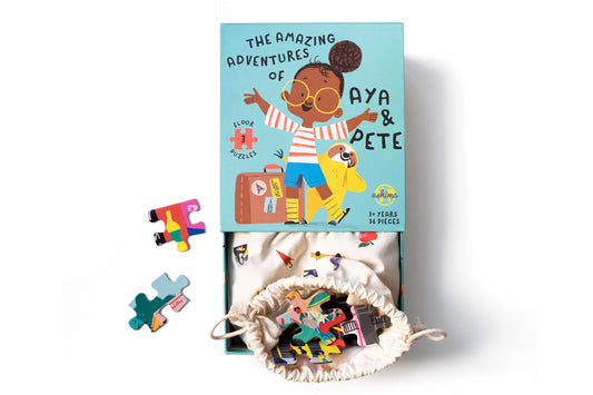Aya & Pete 3-City Jigsaw Puzzles
