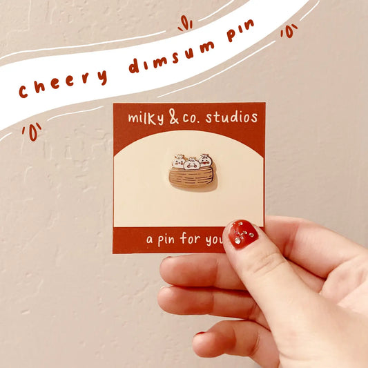 Cheery Dim Sum Enamel Pin