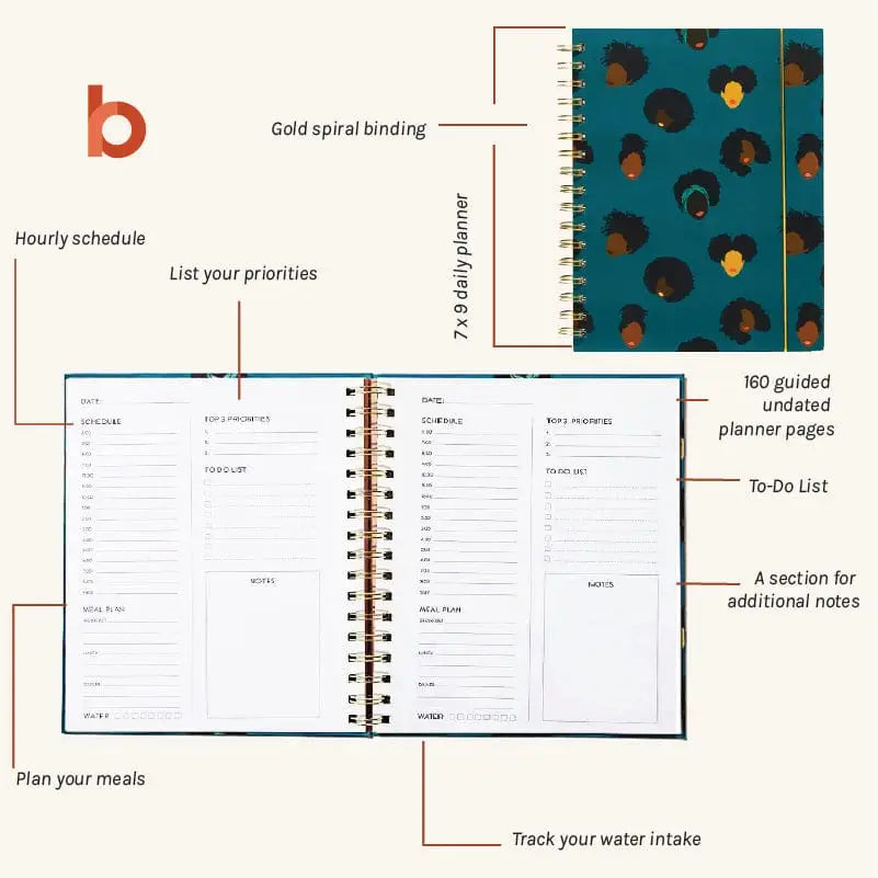 Pop of Color Undated Daily Planner
